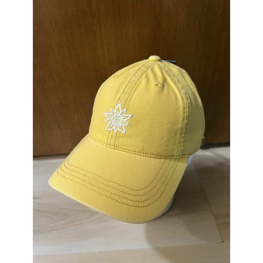 Alpine Design Women's Cotton Washed Cap‎ Hat Adjustable Golden Yellow Flower New
